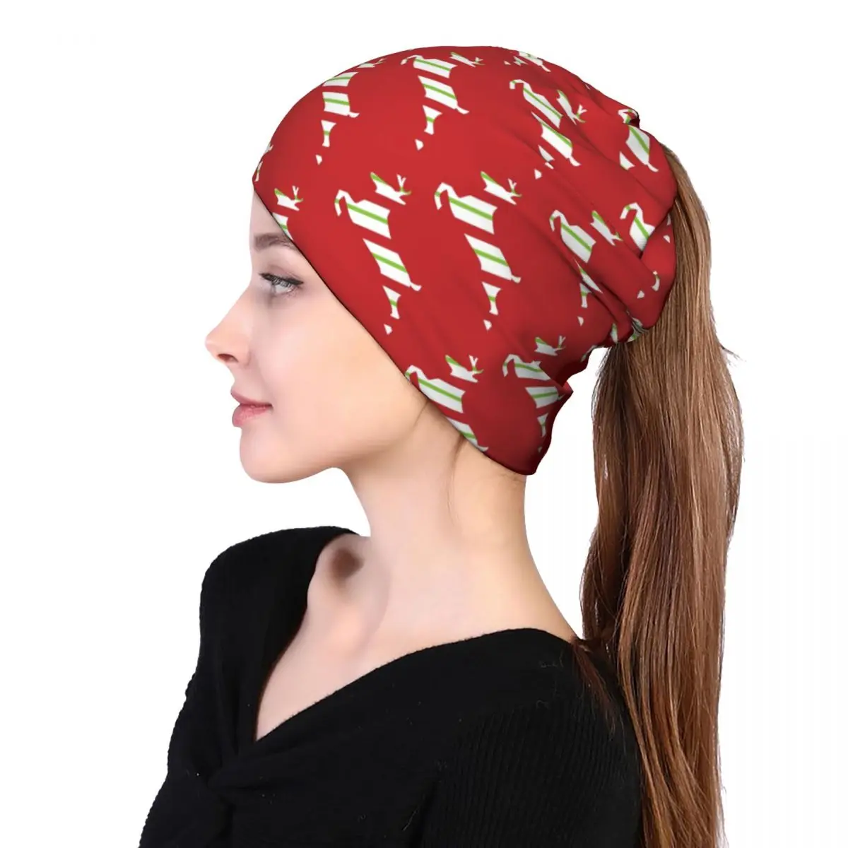 

Christmas Card Christmas Card Winter Holiday Xmas Unisex multifunction beanie hat