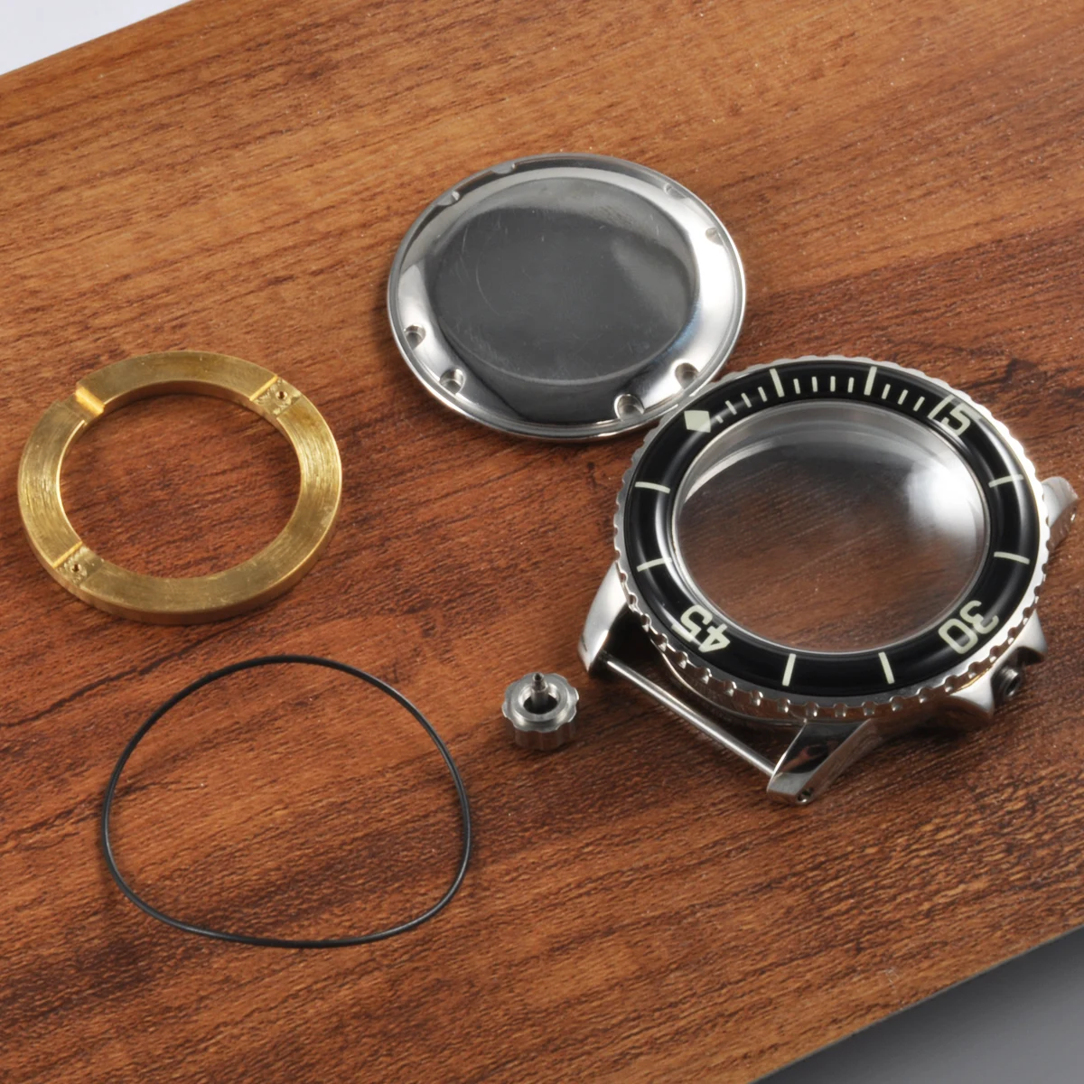 

45MM Mens Watch Steile Case Fit ETA2836 Miyota 821A/8215 DG2813 Mechanical Automatic Movement Black Circle 316L SS Corgeut