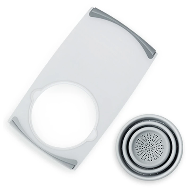 

Multi-Functional Chopping Board Detachable Folding Drain Basket Sink Cutting Board Kitchen Tools Camping Storage Basket
