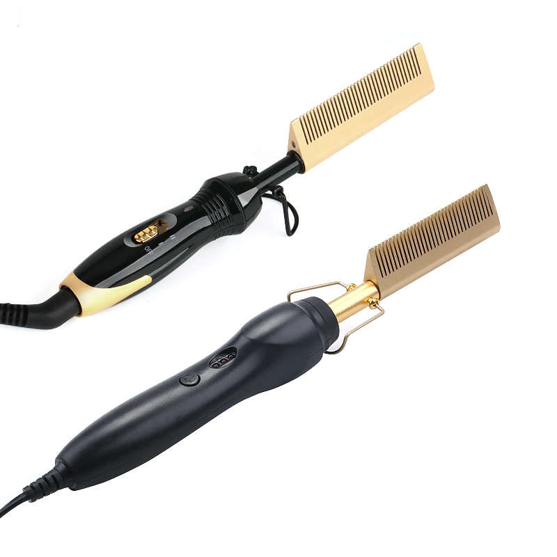 

Straightening Brush Professional Hair Straightener curlers Hair curler Styler hot Heating comb brush Hair curling Flat iron