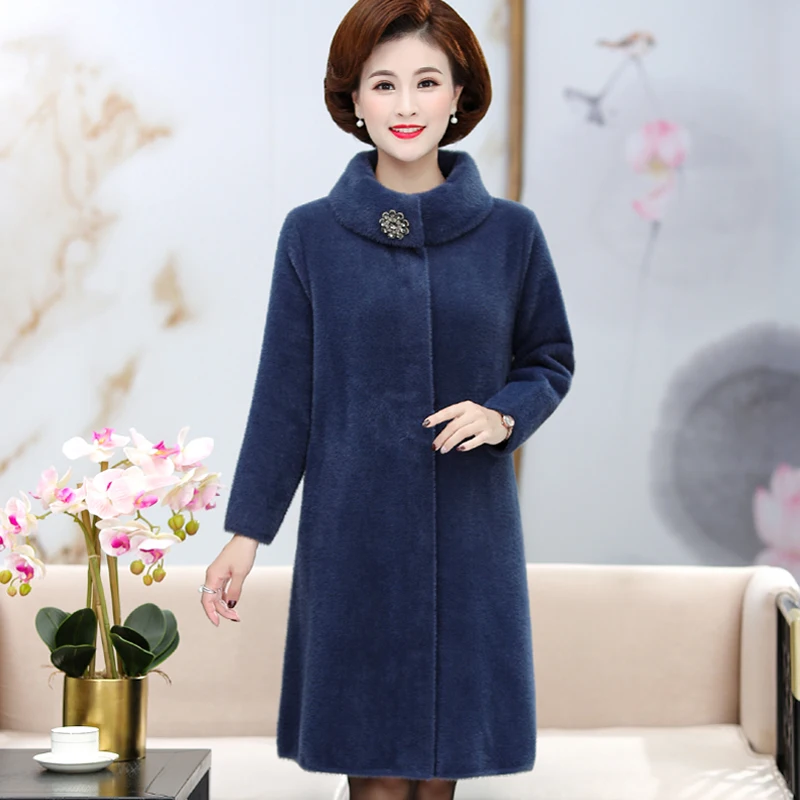 Женская зимняя длинная куртка высококачественное толстое пальто из