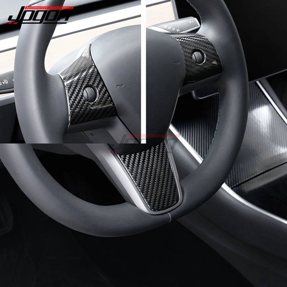 Глянцевое/матовое Настоящее углеродное волокно для Tesla Model 3 2017-2021 модель Y