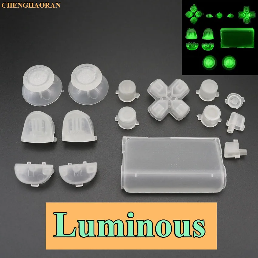 P Luminous 1 Набор торцевых головок 17 Цвета Thumbsticks R2 L2 R1 L1 пусковых кнопок Mod Kit для Playstation Dualshock 4 PS4 2,0 DS4 010 011 1200 контроллер - Цвет: P Luminous