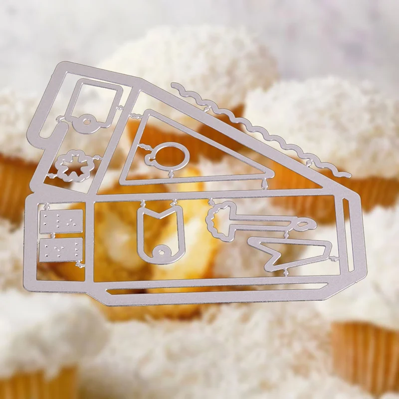 Metal Cutting Dies Candy Gift Wedding cake Box For Scrapbooking Embossing Decorative Crafts Diy Paper Cards New | Дом и сад