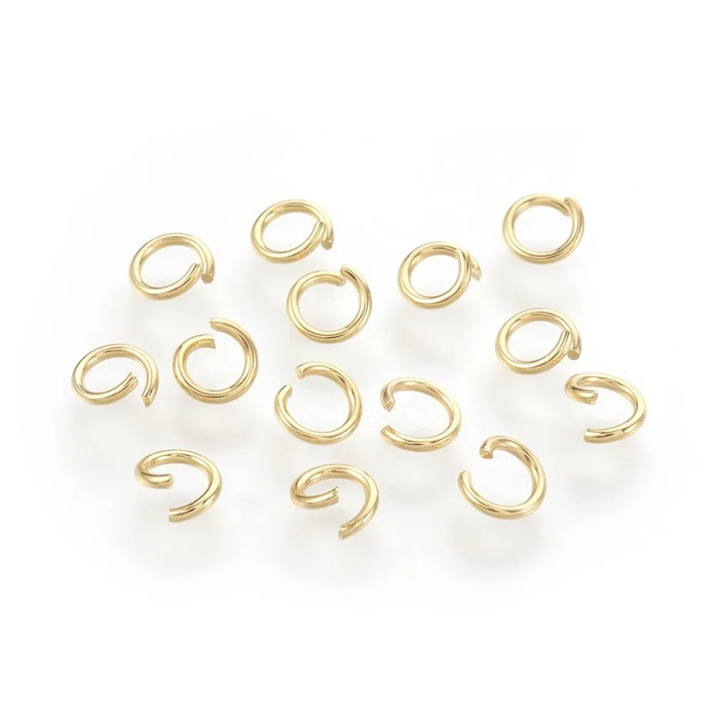 

500pcs 4 5 6mm 304 Stainless Steel Open Jump Rings Golden Split Ring Connectors For Diy Jewelry Making Findings Accessories