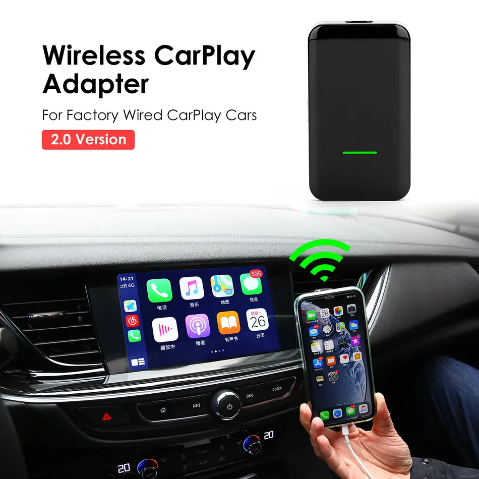 Новинка 2 0 адаптер CarPlay для заводских проводных автомобилей поддерживает только