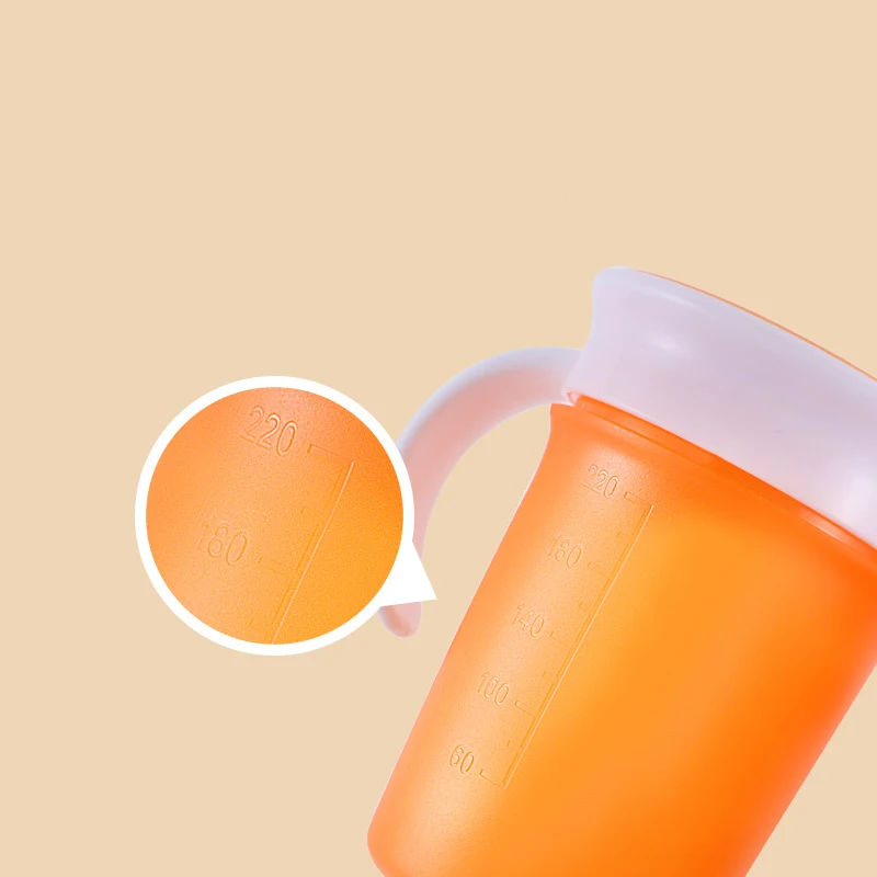 Поильник детский силиконовый с двойной ручкой вращающийся на 220 градусов 360 мл |