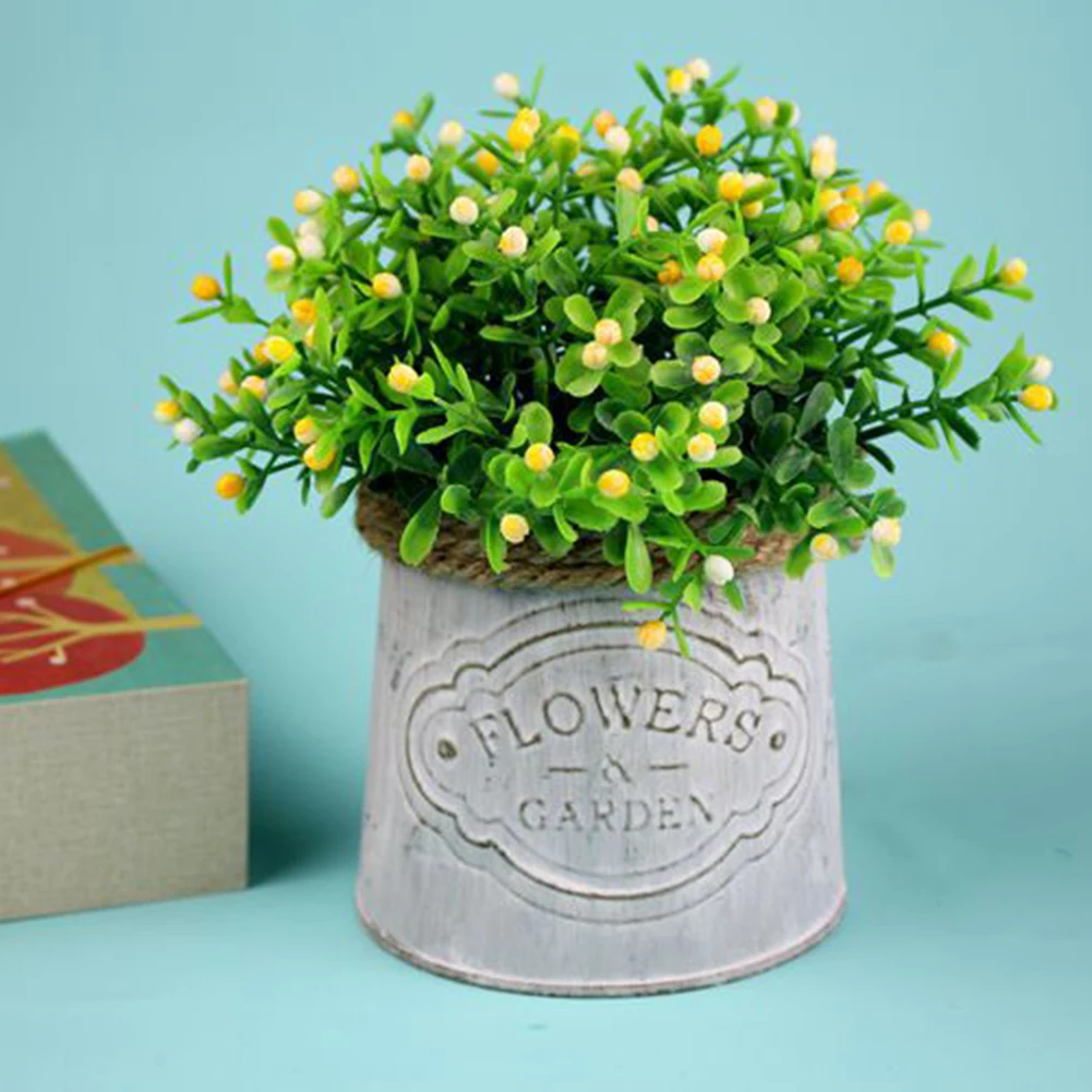 Винтажный Железный цветочный горшок в французском стиле настенный сделай сам