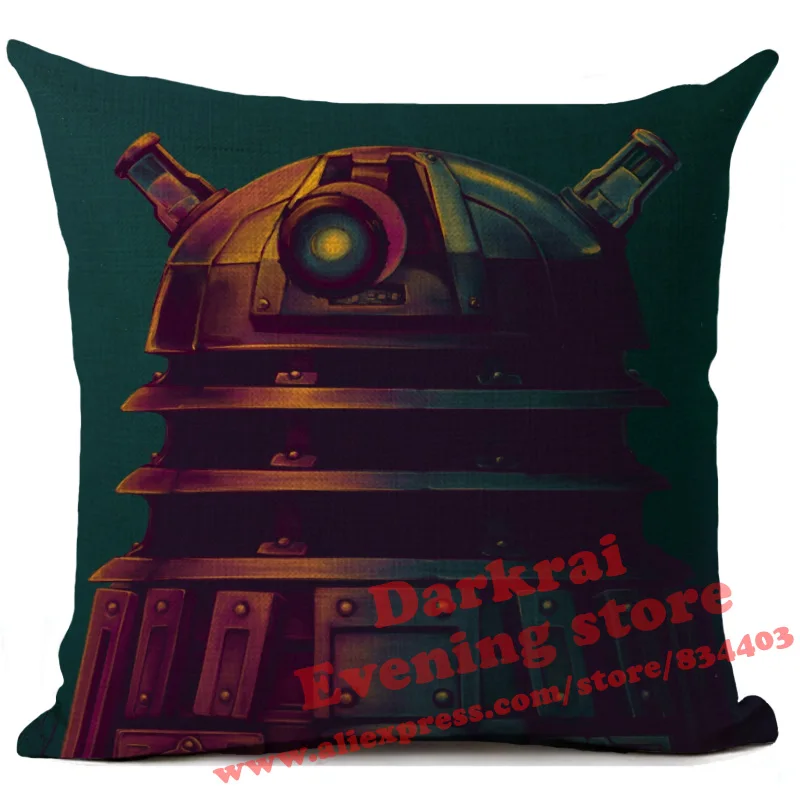 Наволочка для подушек Doctor Who Tardis Exterminate с принтом, подушки для дома, декор для гостиной, дивана, декоративная наволочка