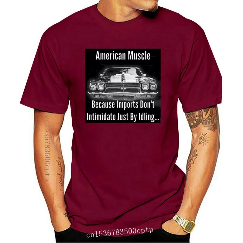 

American Muscle - Imports Don't Intimidate Idling SS Chevelle Tshirt
