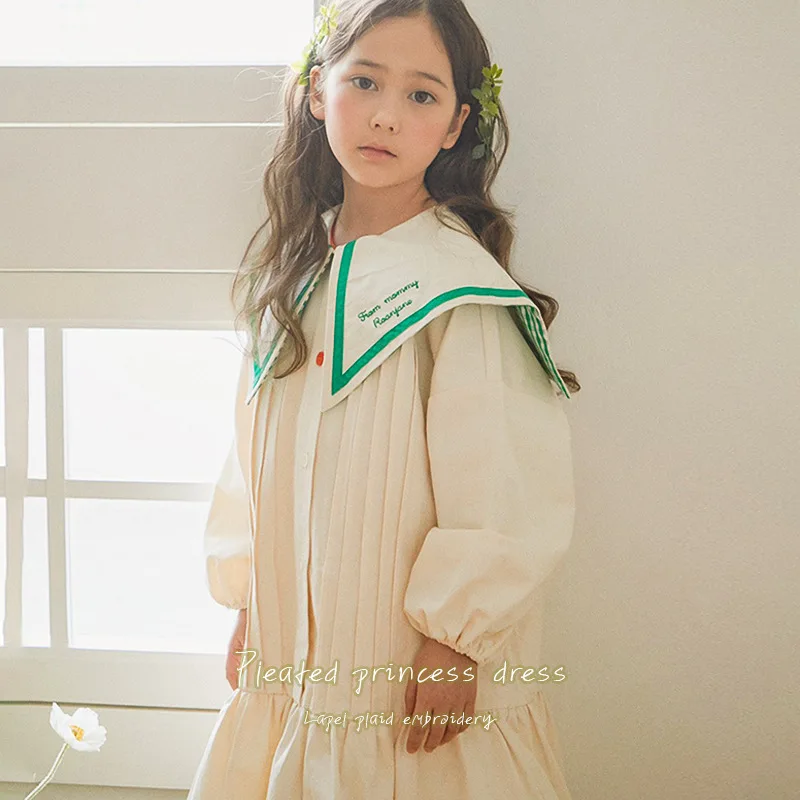 

RJ Brand Baby Girls Dress 2021 Spring Summer Cute Cartoon Kids Girls Causal Dress Fashion Korean Toddler Girl Princess Dresses