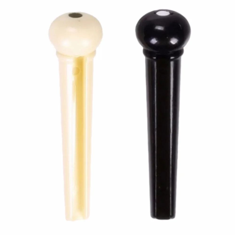 

IRIN 6Pcs/lot Bridge Pin Saddle For Acoustic Guitar White Black PVC Guitarra Musical Instrument