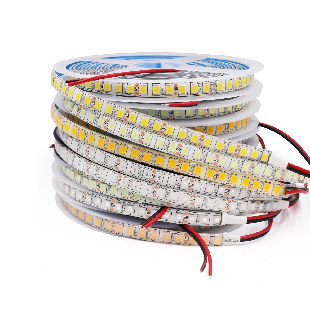 

DC12V Led Strip 120Leds/m 240Leds/m Waterproof Natural 4000K Warm White 3000K 5054 2835 Flexible LED Ribbon Tape Light Strip 5m