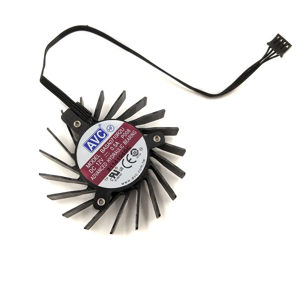 BASA0710R2U 4pin 0.5A VGA Cooler Fan For NVIDIA QUADRO Q4000 Video Graphics Cards Cooling | Компьютеры и офис