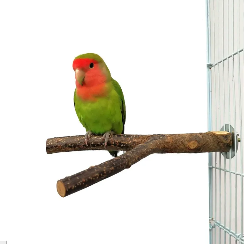

Pet Parrot Raw Wood Fork Stand Rack Toy 1Pcs 15cm Branch Perches for Bird Hamster Cage Accessories Supplies Pet Bird Supplies