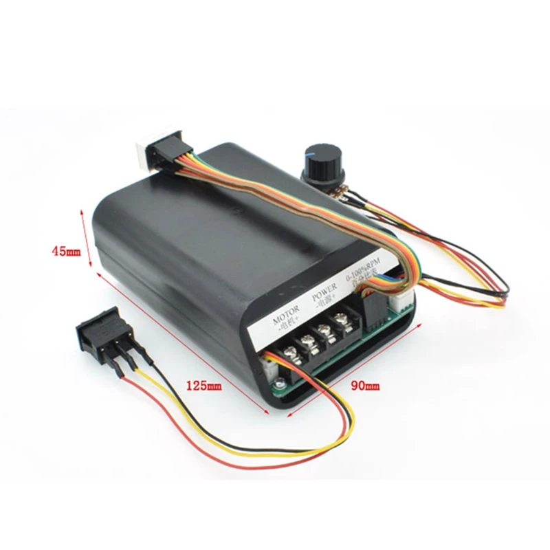 DC10V-55V 60A ШИМ контроллер скорости двигателя Цифровой дисплей 0 ~ 100% Регулируемый