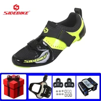 sidebike road cycling shoes carbon fiber bicicleta triatlon sapatilha ciclismo ultra light bicycle riding sneakers add pedals