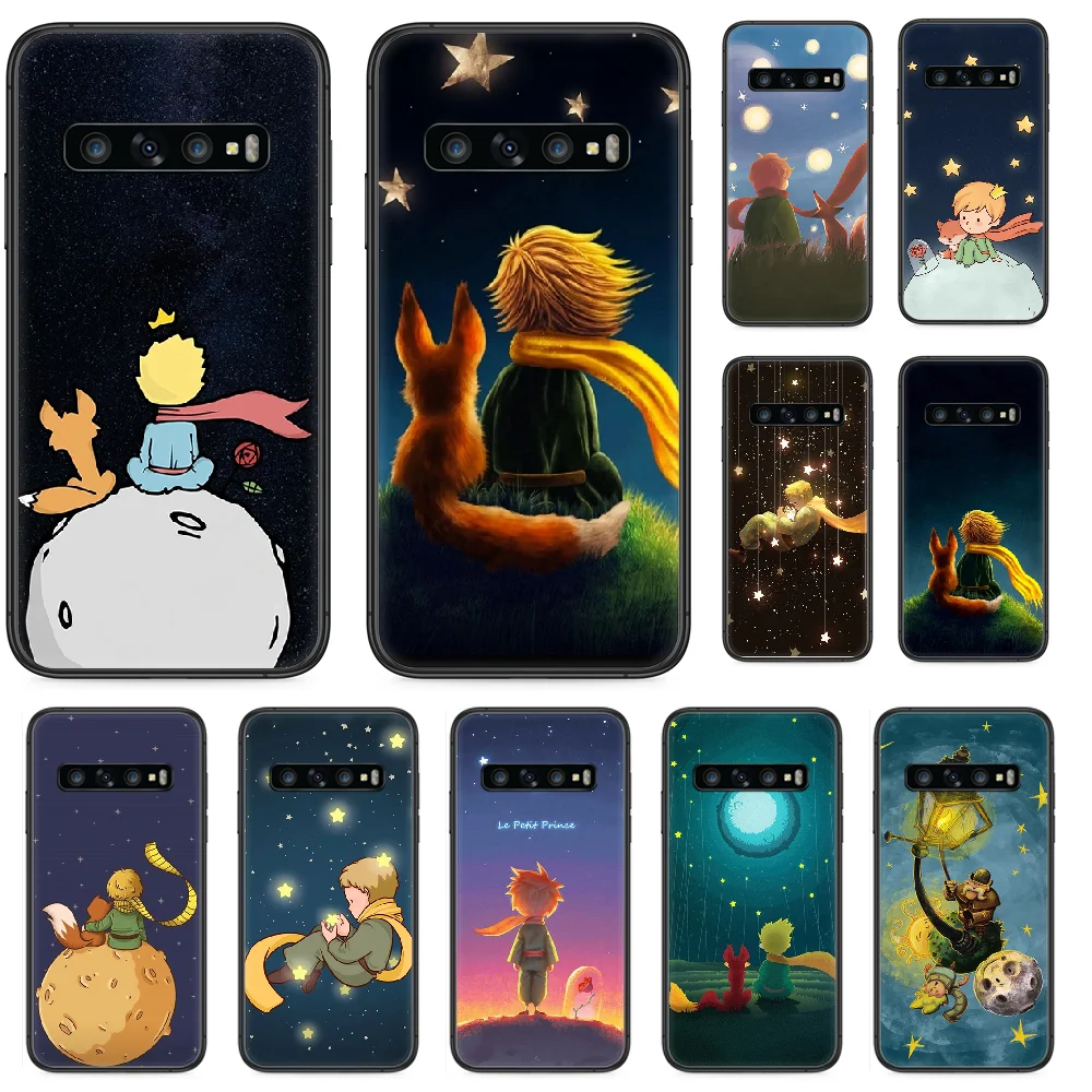 Чехол для телефона The Little Prince Samsung Galaxy S 10 20 3 4 5 6 7 8 9 Plus E Lite Uitra Черный силиконовый