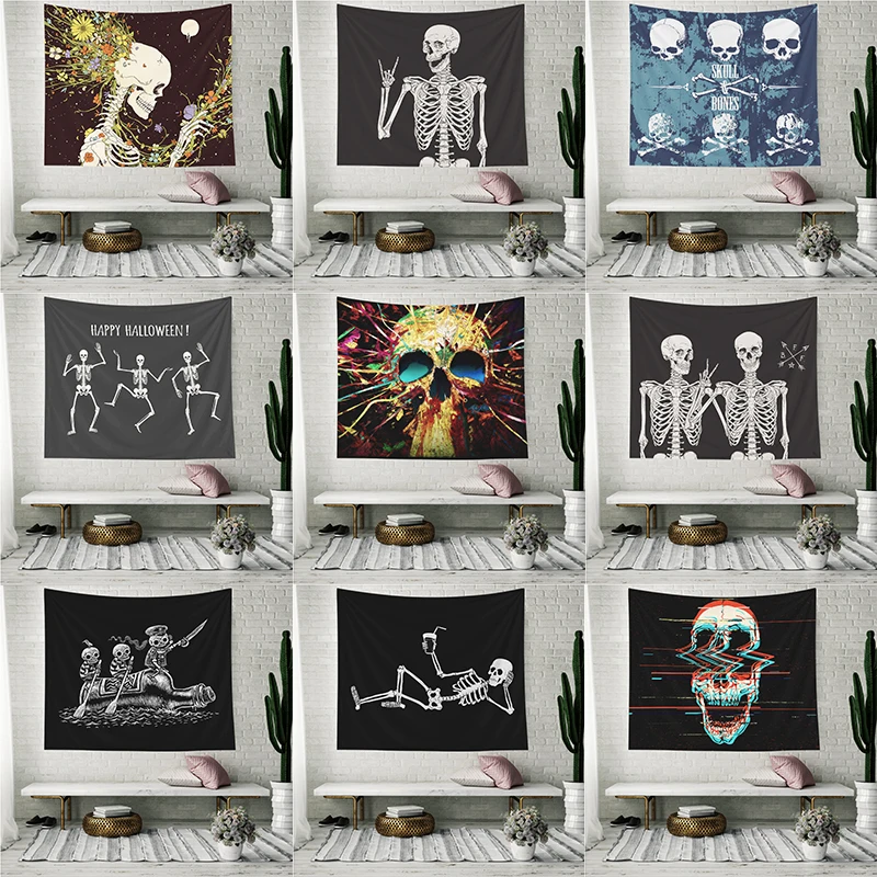 Декоративные настенные гобелены в виде черепа домашний декор наволочка с