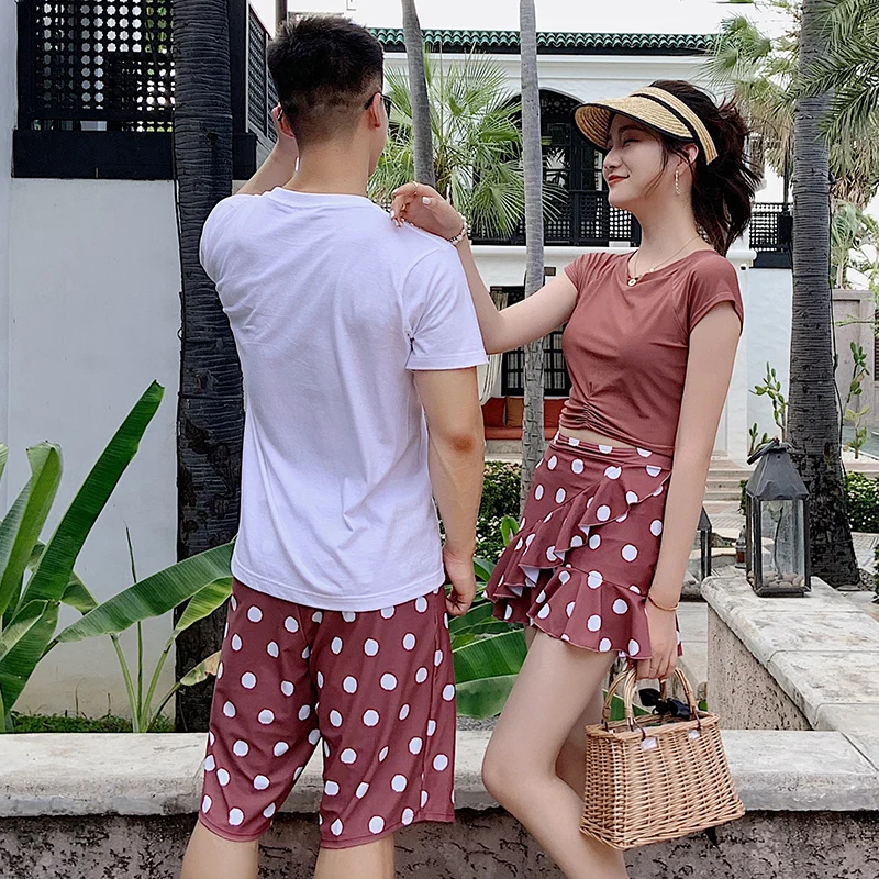 Купальники для пар с принтом бабочки женские бикини купальники Мужская пляжная