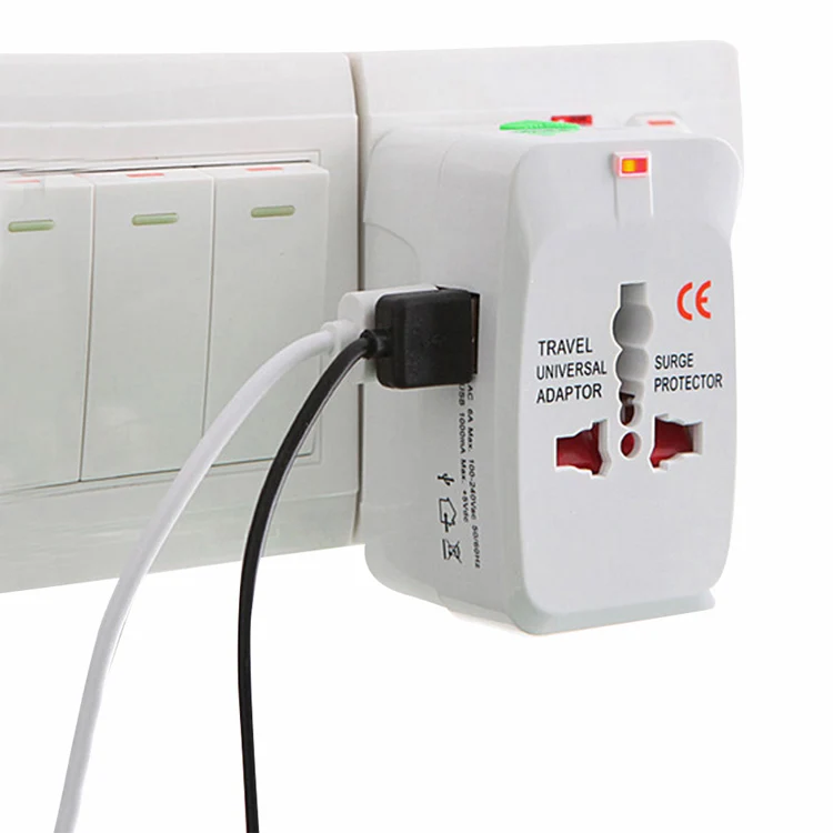 Universal Reise Strom Adapter Stecker Mit 2x USB Welt Travel Ladeger X6E5 | Электроника
