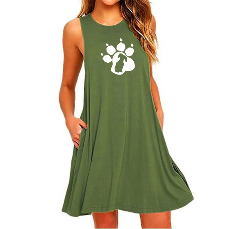 С героями мультфильма Щенячий в Paw буквенный принт сексуальное платье для женщин
