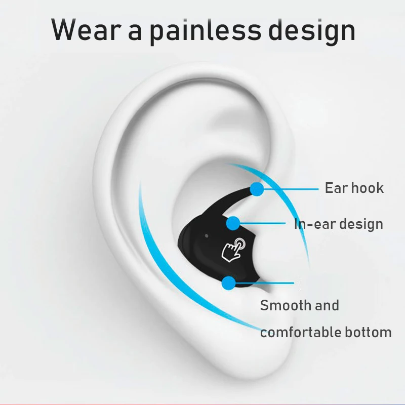 YUNAO TWS4 беспроводные bluetooth наушники зарядная коробка спортивные
