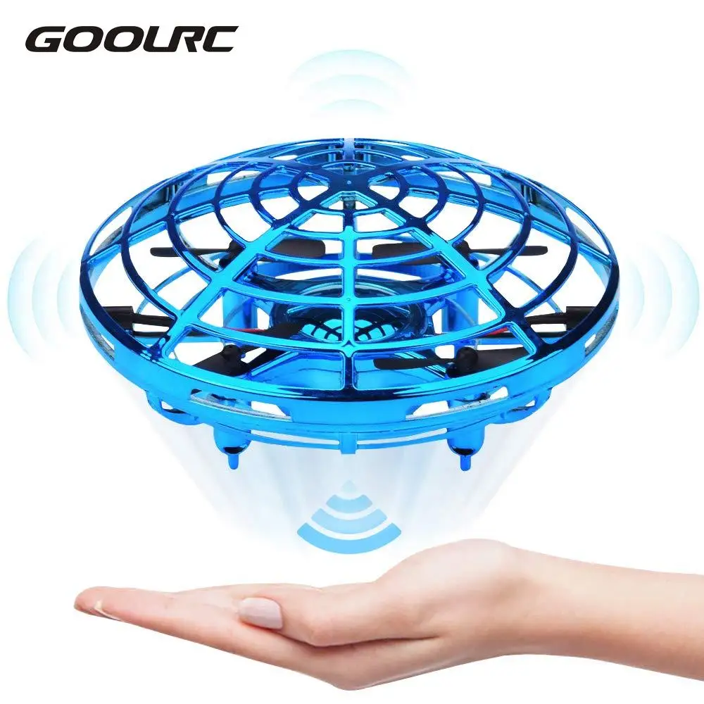 GOOLRC мини Дрон НЛО ручное управление вертолет Квадрокоптер инфракрасная индукция