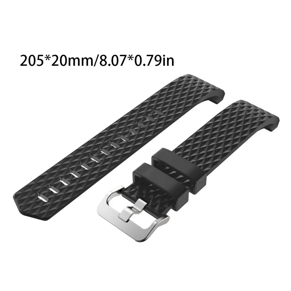 3D Сменные алмазные ремешки для браслета Fitbit Charge 2 Мягкие силиконовые умные часы