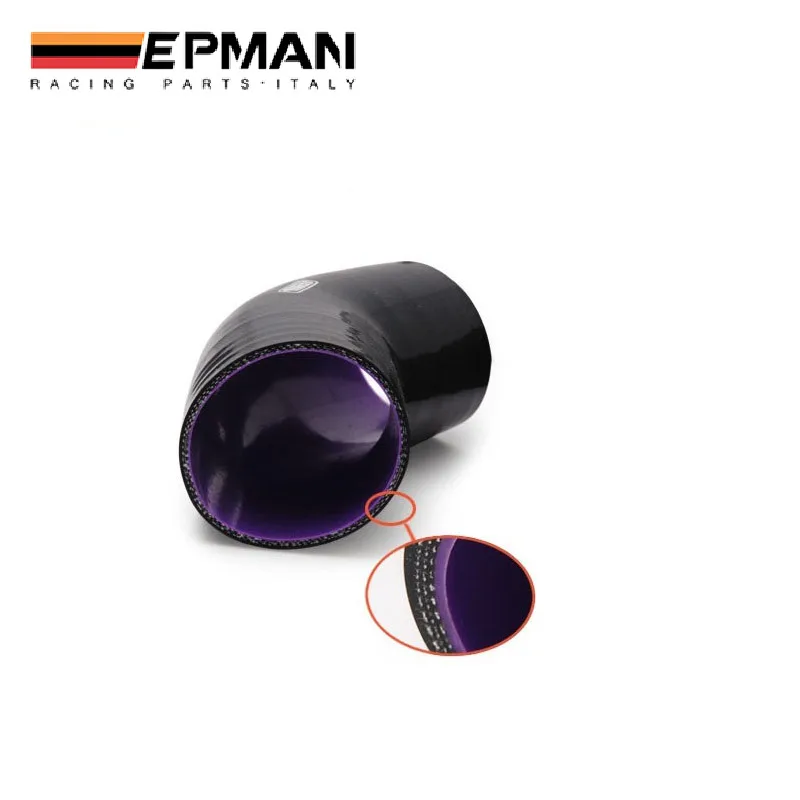 Черный 4 &quot102 мм слойный силиконовый интеркулер 45 градусов налокотник муфта