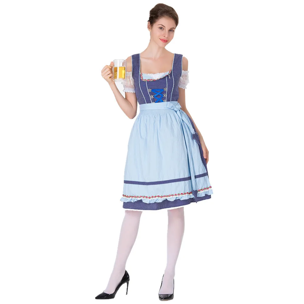 Прямая поставка Женская немецкая официантка на Октоберфест пивная французская