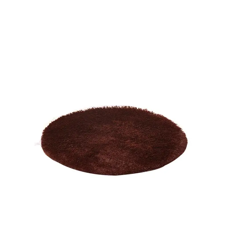Coffee EHOMEBUY, мягкие плюшевые круглые коврики, утепленные детские татами, коврики для гостиной, спальни, Декор, одноцветные, удобные, 9 размеров - Цвет: Coffee