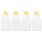 4 шт., прозрачные бутылки для еды, емкость для еды с крышкой