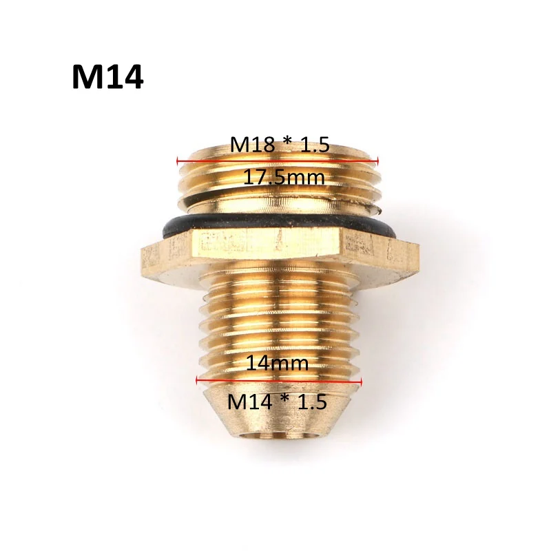 Латунный резьбовой водяной пистолет M18-M14 M22 1/2 дюйма быстрый соединитель