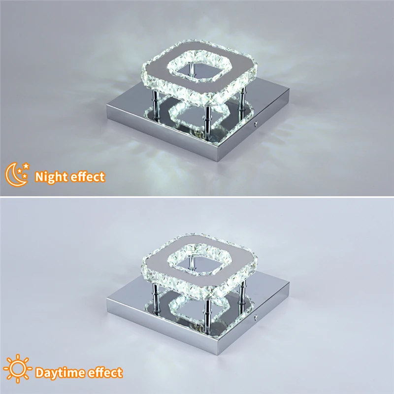 Светодиодный потолочный светильник с кристаллами освещение для помещений