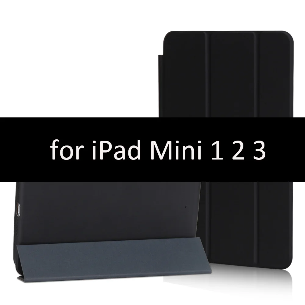 Чехол для iPad Mini 5 4 3 2 1 чехол GOLP PU кожаный тройной бумажник откидной стенд магнитный автоматический режим сна смарт-чехол для iPad Mini 5 чехол - Цвет: Black-123