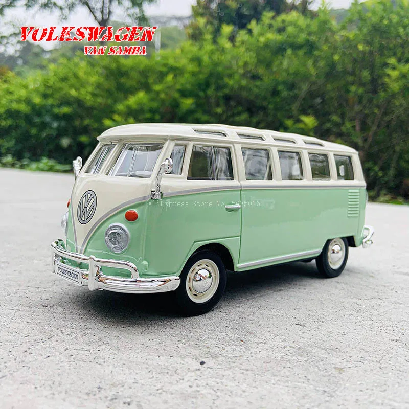 Моделирование Maisto 1:25 Volkswagen VAN SAMBA литье под давлением модель автомобиля из сплава