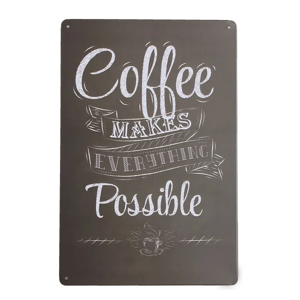 

Metal Poster Coffee Tin Sign Wall Art Decor Rustic Plaque Bar Cafe House Home Decor