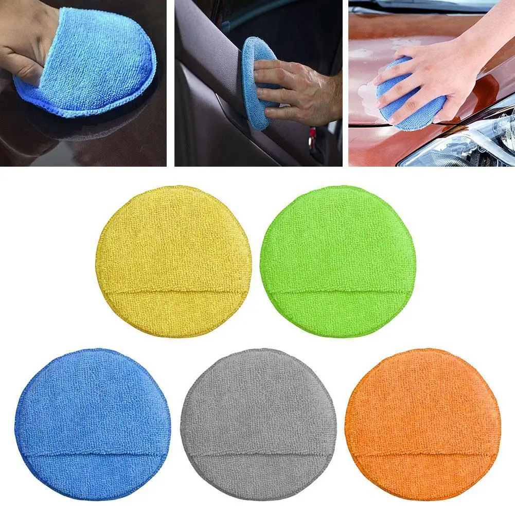 

1 Pcs Car Vehicle Wax Polish Foam Sponge Hand Soft Wax Yellow Sponge Pad Buffer Detailing Care Wash Clean Towel Waxing Polish
