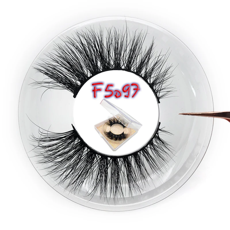 F5D97 Mikiwi Maquillaje 5d норковые ресницы «maquiagem» макияж блестящий чехол длинные драматические макияж ресницы натуральные Стили 3D искусственный лахес Cils - Цвет: F5D97