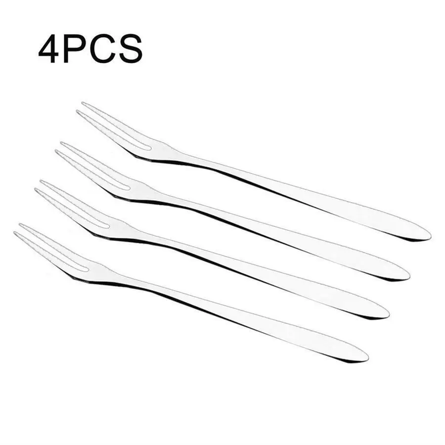 

4PCS/set Fork Fruit Stainless Steel Dessert Forks Cake Tableware Salad Fork Creative Tableware Home Kitchen Tools