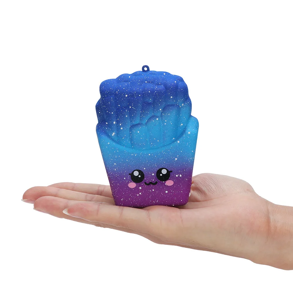 

Fidget toys 8cm Galaxy French Fries Squishies Slow Rising Squeeze Scented Stress Relieve Toy Vent toy anti stress juguetes