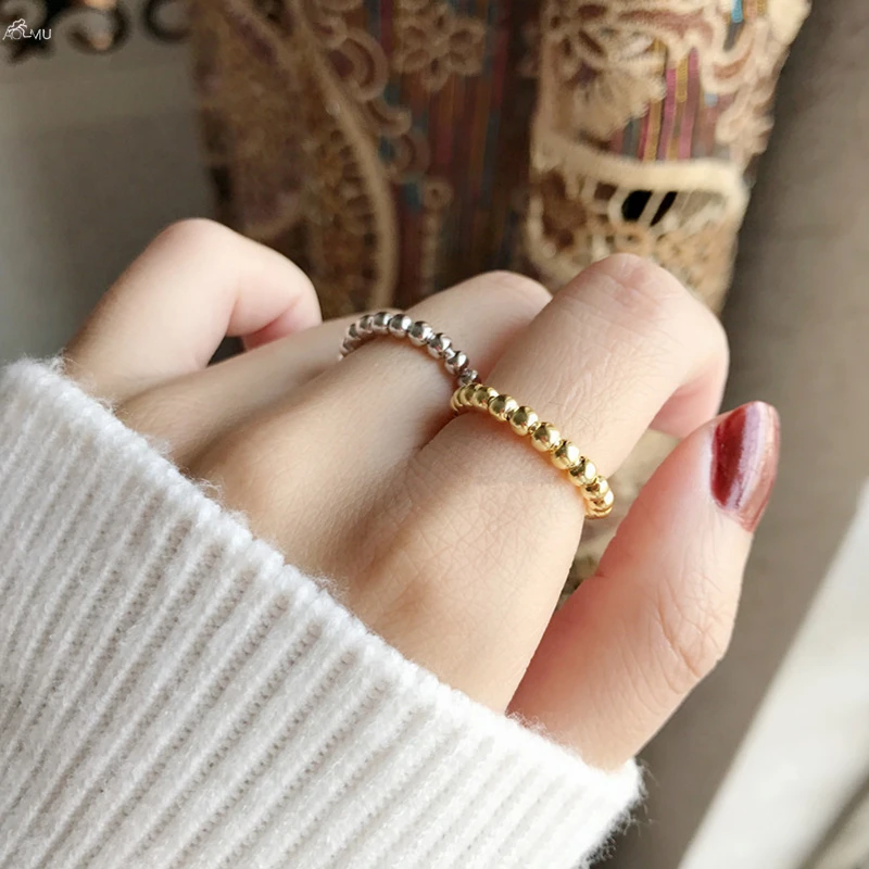 Женские маленькие металлические кольца AOMU круглые витые золотого и серебряного