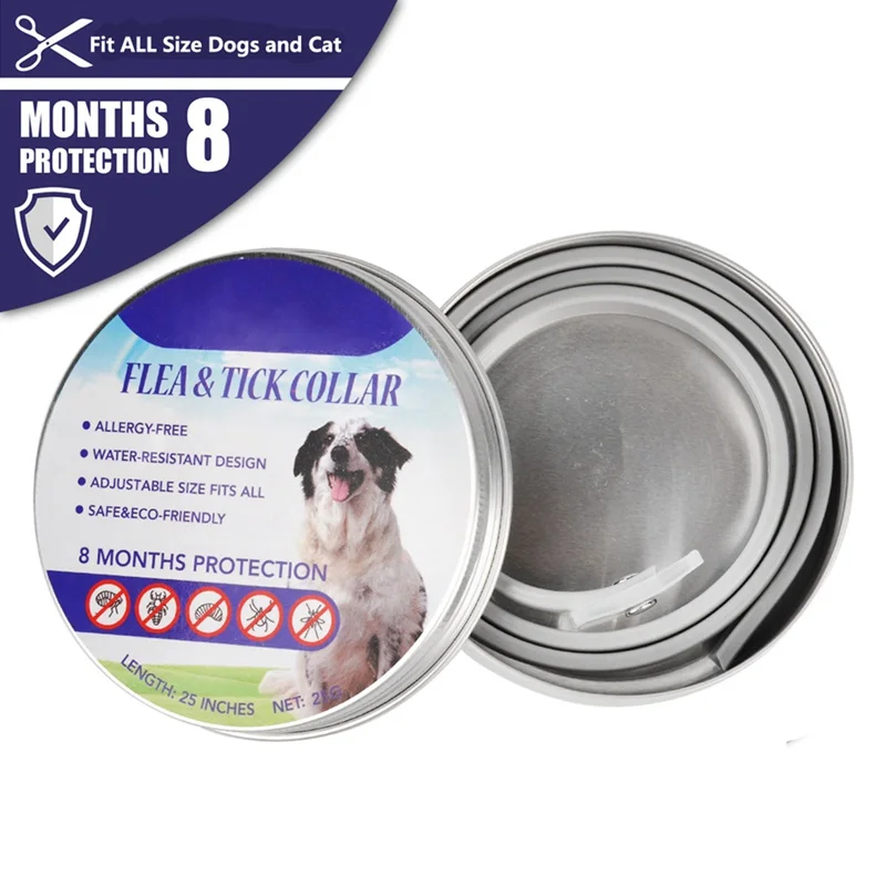 Ошейник Поводок для питомца собаки от блох клещей предупреждения