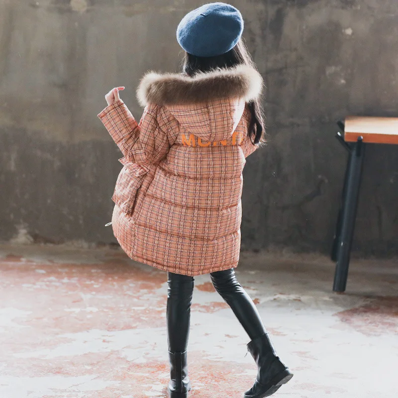 Детская куртка для девочек коллекция 2019 года зимняя пальто теплая верхняя одежда