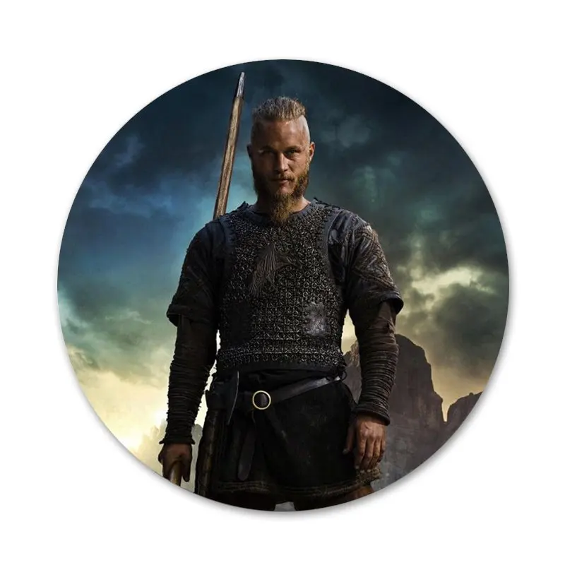 58 мм Рагнар Лодброк Викинги серии значок брошь заколка аксессуары для одежды