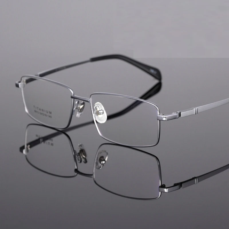 Оправа для очков Мужская из чистого титана ультралегкие деловые дизайнерские