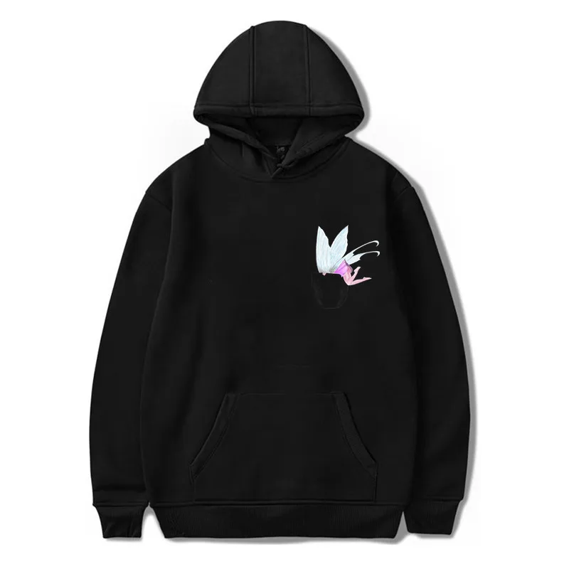 Women Graphic hoodie Plus size hoodie Women Sweetshirts Tops Black Camisetas Mujer Print fairy Casual Femme hoodie