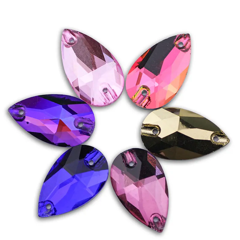 Идеальный бутик Drop AAAAA высококачественные Швейные Кристаллы Стразы с плоским