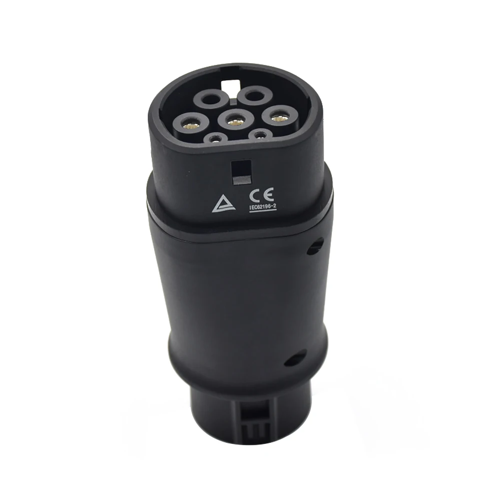 

EVSE Adaptor 32A Electric Vehicle Car EV Charger Connector SAE J1772 Socket Type 1 To Type 2 EV Adapter For Car Charging